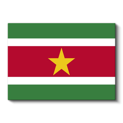 Surinam Bayrağı - Kanvas Tablo