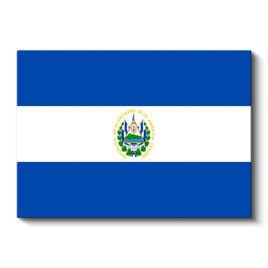 El Salvador Bayrağı - Kanvas Tablo