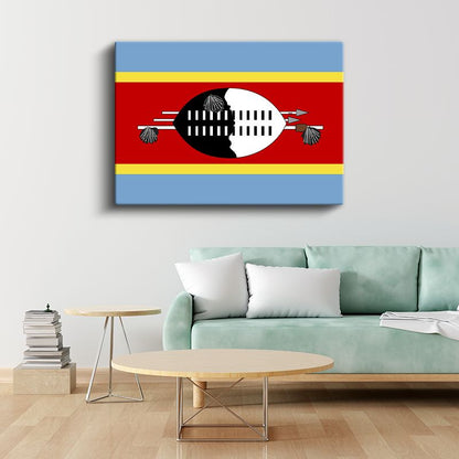 Turks ve Caicos Adaları Bayrağı - Kanvas Tablo