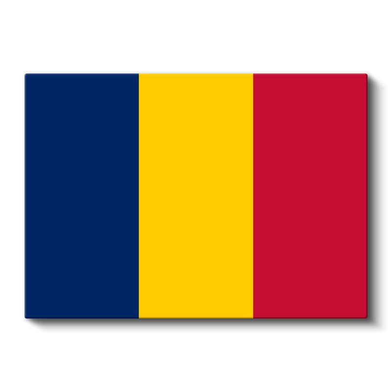 Romanya Bayrağı - Kanvas Tablo
