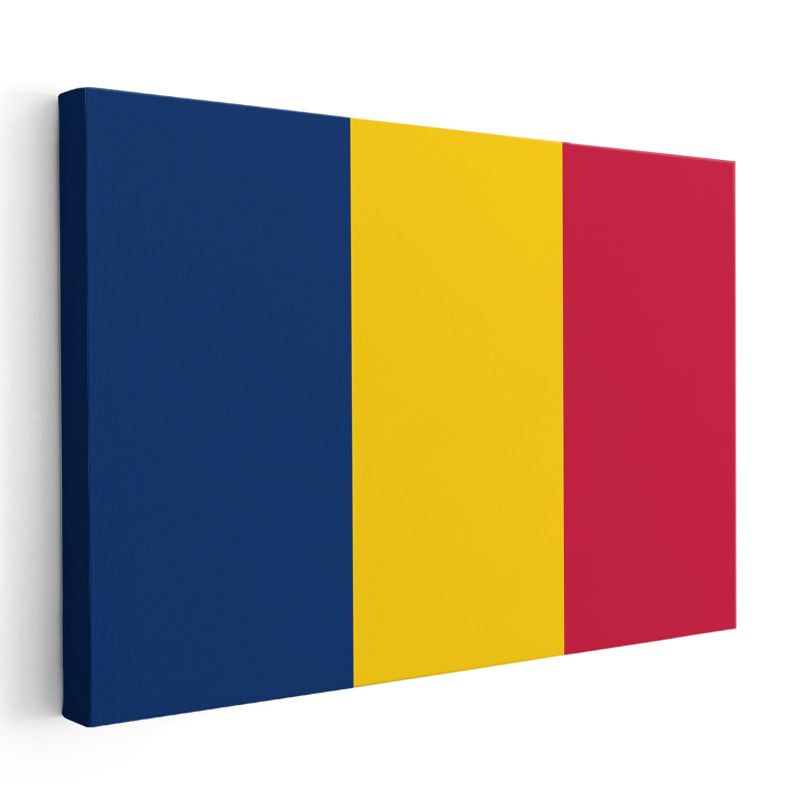 Romanya Bayrağı - Kanvas Tablo