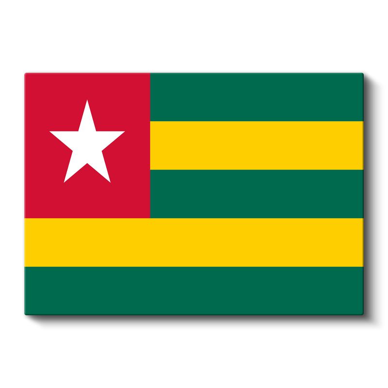 Togo Bayrağı - Kanvas Tablo