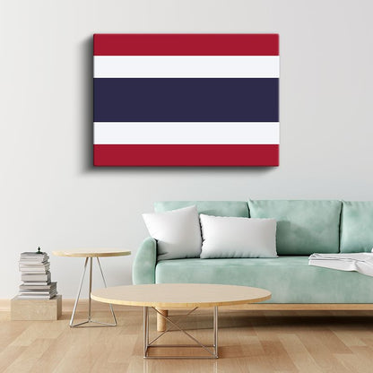Tayland Bayrağı - Kanvas Tablo