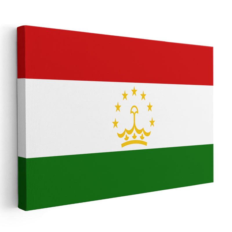 Tacikistan Bayrağı - Kanvas Tablo