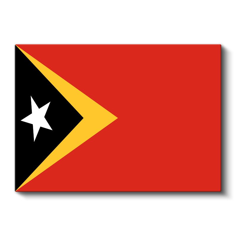 Doğu Timor Bayrağı - Kanvas Tablo