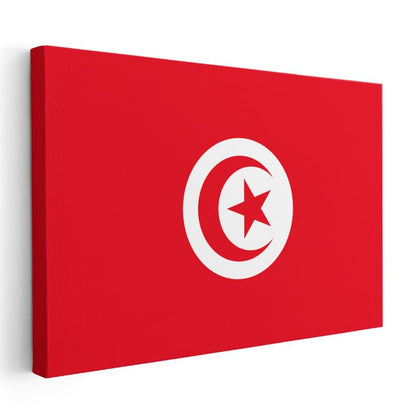 Tunus Bayrağı - Kanvas Tablo