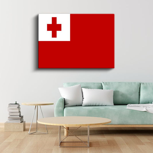 Tonga Bayrağı - Kanvas Tablo