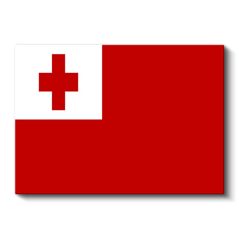 Tonga Bayrağı - Kanvas Tablo