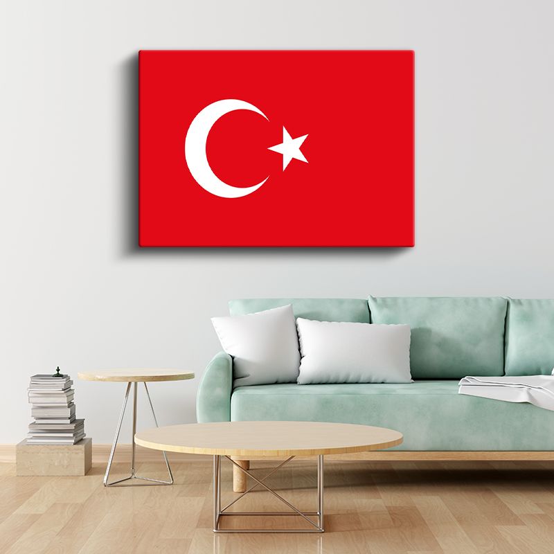 Türkiye Bayrağı - Kanvas Tablo