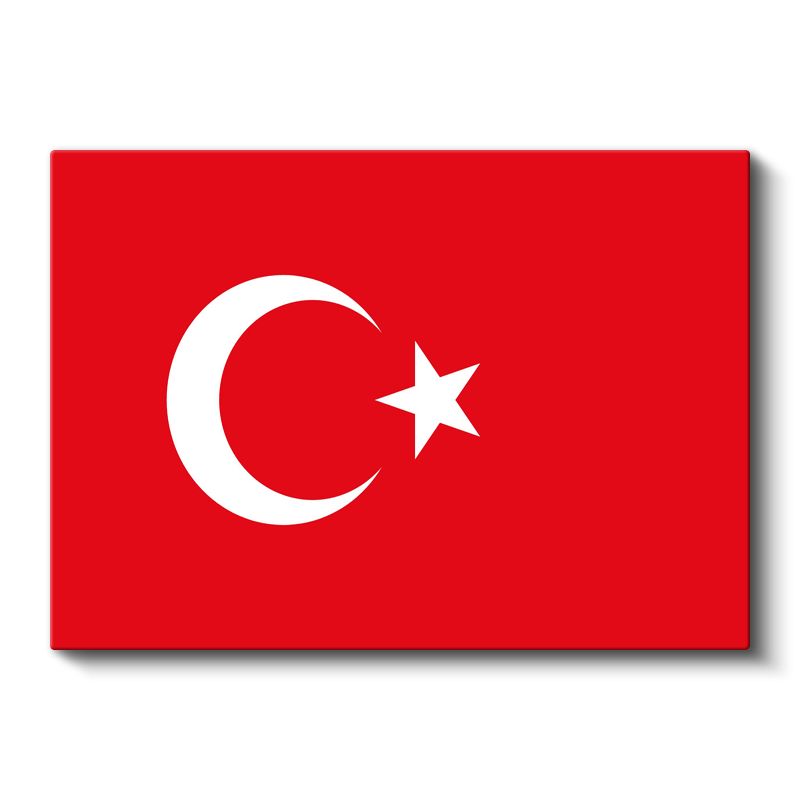 Türkiye Bayrağı - Kanvas Tablo