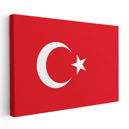 Türkiye Bayrağı - Kanvas Tablo