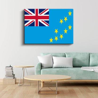 Tuvalu Bayrağı - Kanvas Tablo