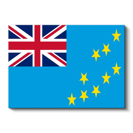 Tuvalu Bayrağı - Kanvas Tablo