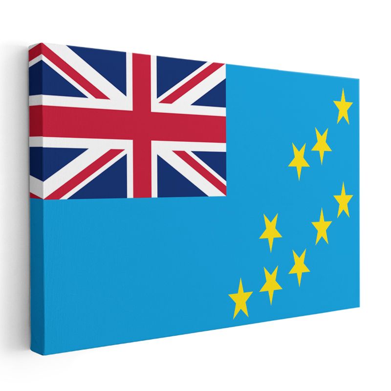 Tuvalu Bayrağı - Kanvas Tablo