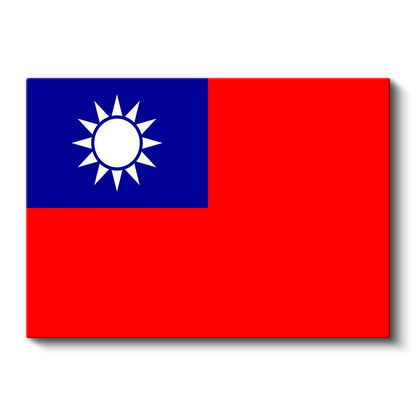 Tayvan Bayrağı - Kanvas Tablo