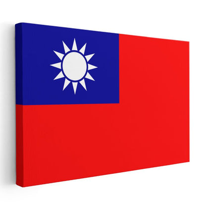 Tayvan Bayrağı - Kanvas Tablo