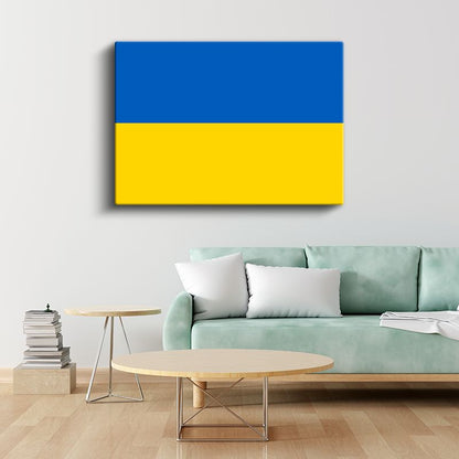 Ukrayna Bayrağı - Kanvas Tablo