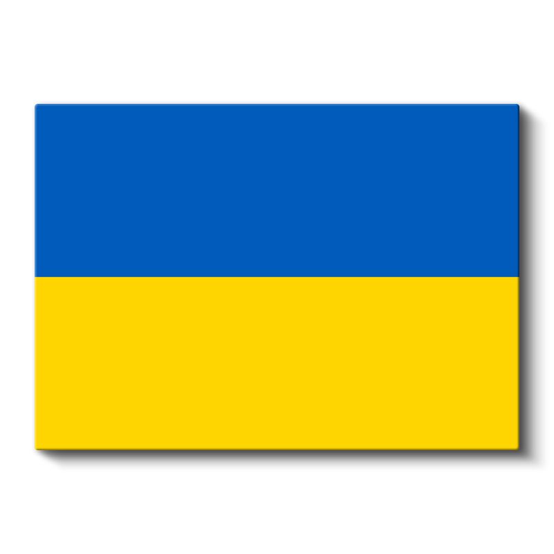 Ukrayna Bayrağı - Kanvas Tablo