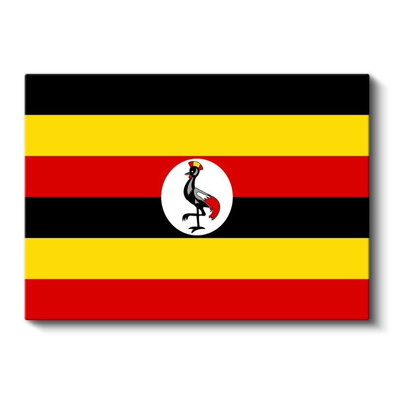 Uganda Bayrağı - Kanvas Tablo