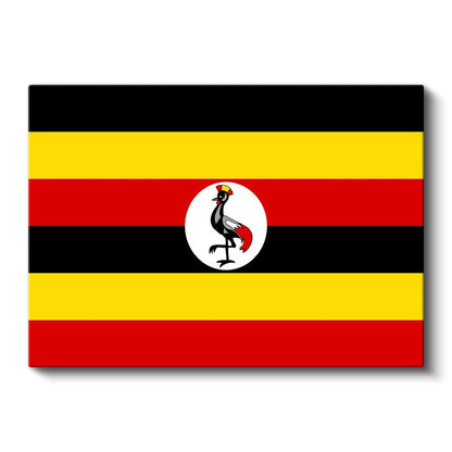 Uganda Bayrağı - Kanvas Tablo