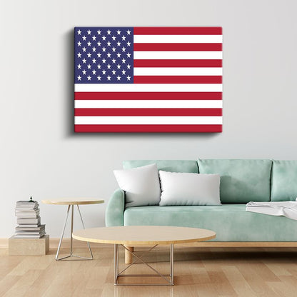 Amerika Birleşik Devletleri Bayrağı - Kanvas Tablo