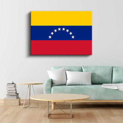Venezuela Bayrağı - Kanvas Tablo