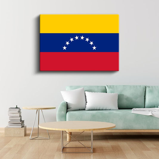 Venezuela Bayrağı - Kanvas Tablo