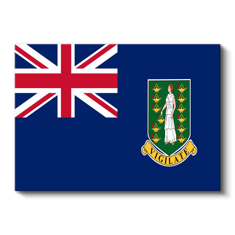 Britanya Virjin Adaları Bayrağı - Kanvas Tablo