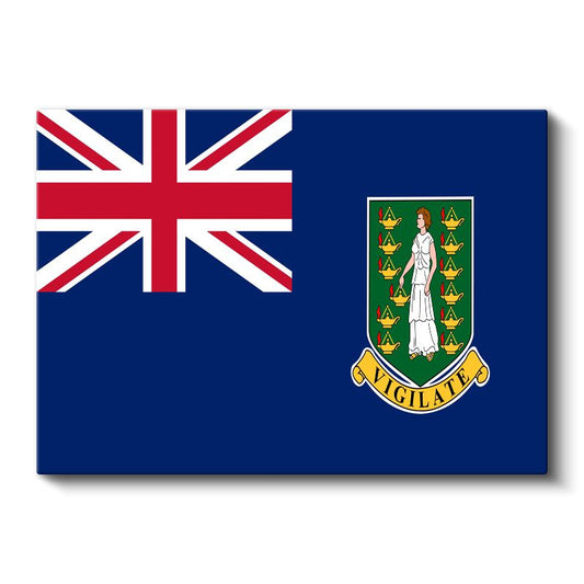 Britanya Virjin Adaları Bayrağı - Kanvas Tablo
