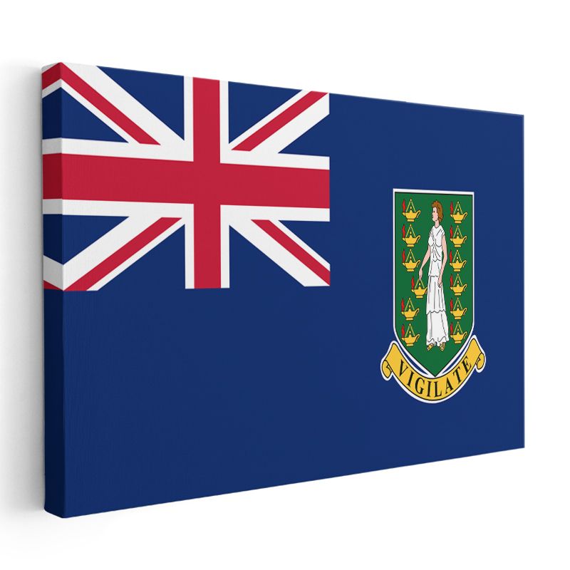 Britanya Virjin Adaları Bayrağı - Kanvas Tablo
