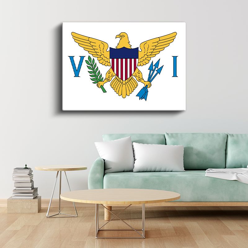 ABD Virjin Adaları Bayrağı - Kanvas Tablo