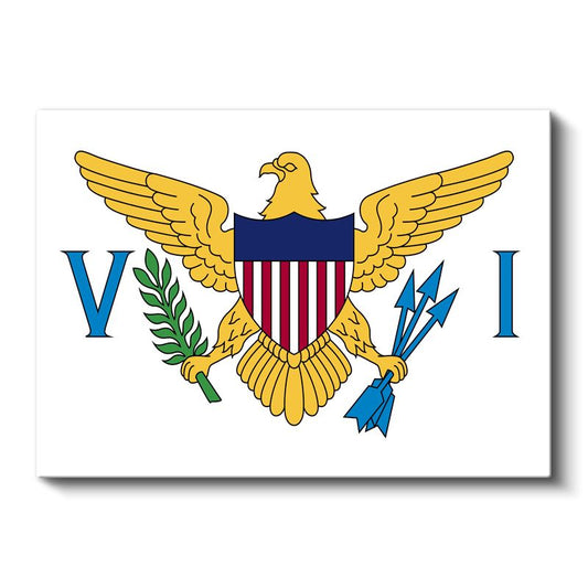 ABD Virjin Adaları Bayrağı - Kanvas Tablo