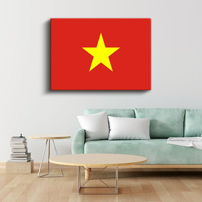 Vietnam Bayrağı - Kanvas Tablo