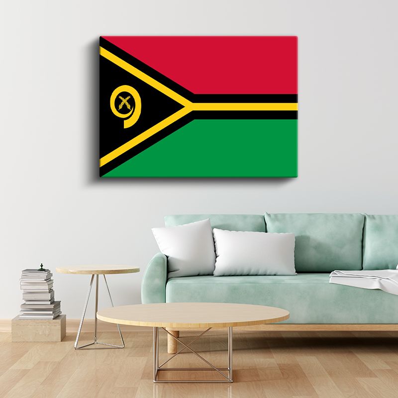 Vanuatu Bayrağı - Kanvas Tablo