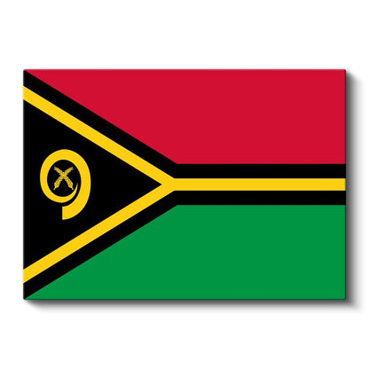Vanuatu Bayrağı - Kanvas Tablo