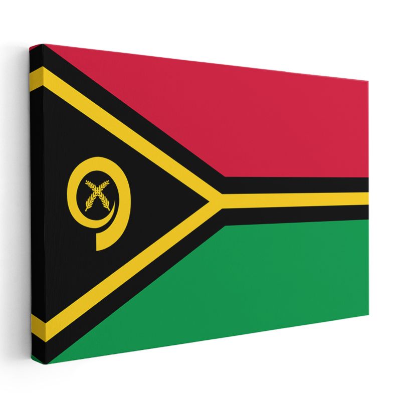 Vanuatu Bayrağı - Kanvas Tablo