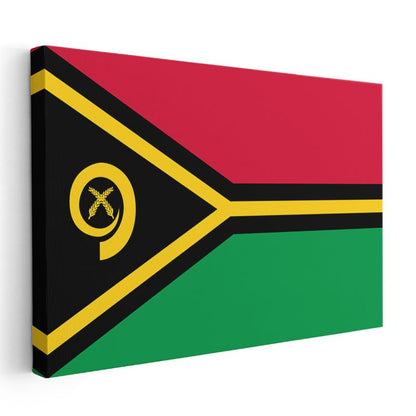Vanuatu Bayrağı - Kanvas Tablo