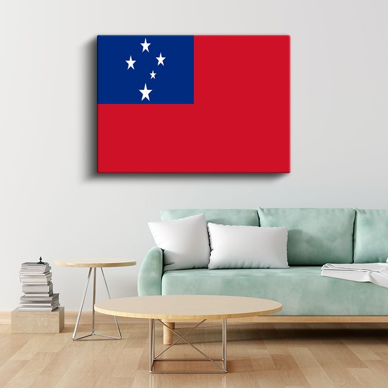 Samoa Bayrağı - Kanvas Tablo