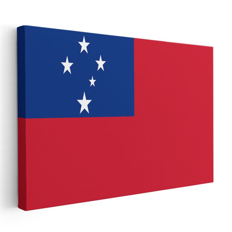 Samoa Bayrağı - Kanvas Tablo