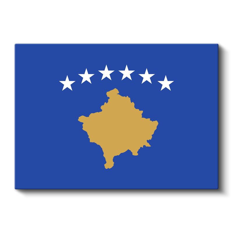 Kosova Bayrağı - Kanvas Tablo