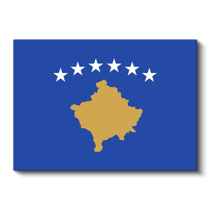 Kosova Bayrağı - Kanvas Tablo