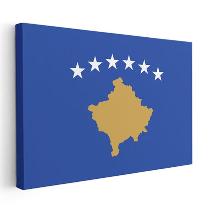 Kosova Bayrağı - Kanvas Tablo
