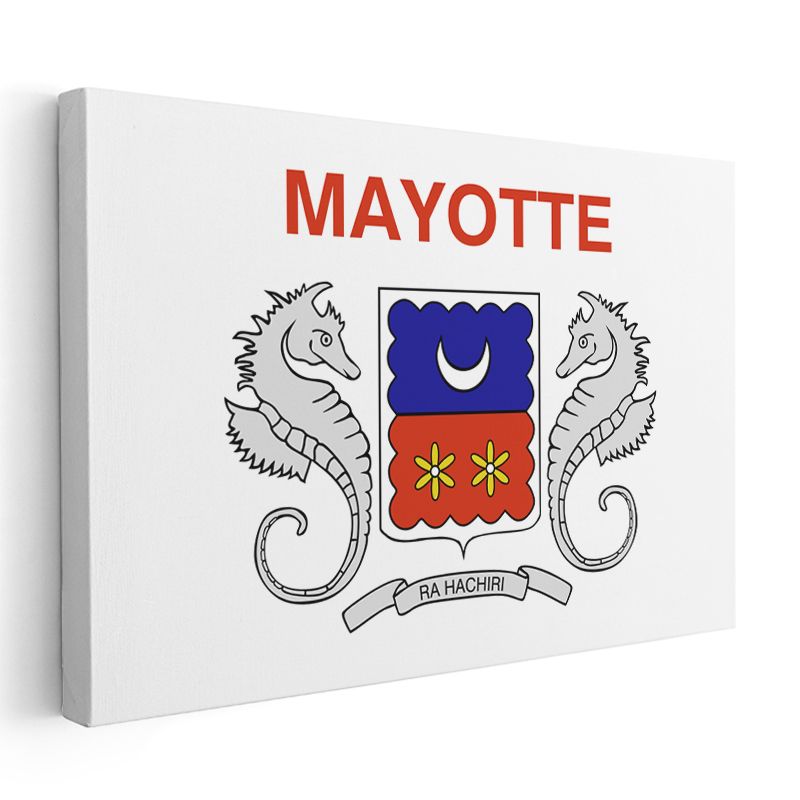 Mayotte Bayrağı - Kanvas Tablo