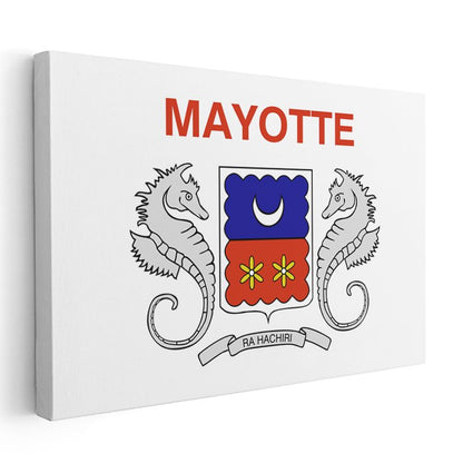 Mayotte Bayrağı - Kanvas Tablo