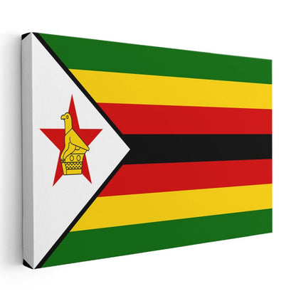 Zimbabve Bayrağı - Kanvas Tablo