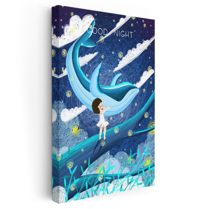 Dalgaların Dansı - Gökyüzü Yolculuğu Kanvas Tablo