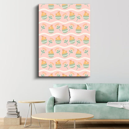 Sürpriz Tavşan - Yumurtadan Çıkan Sevimli Dost Kanvas Tablo