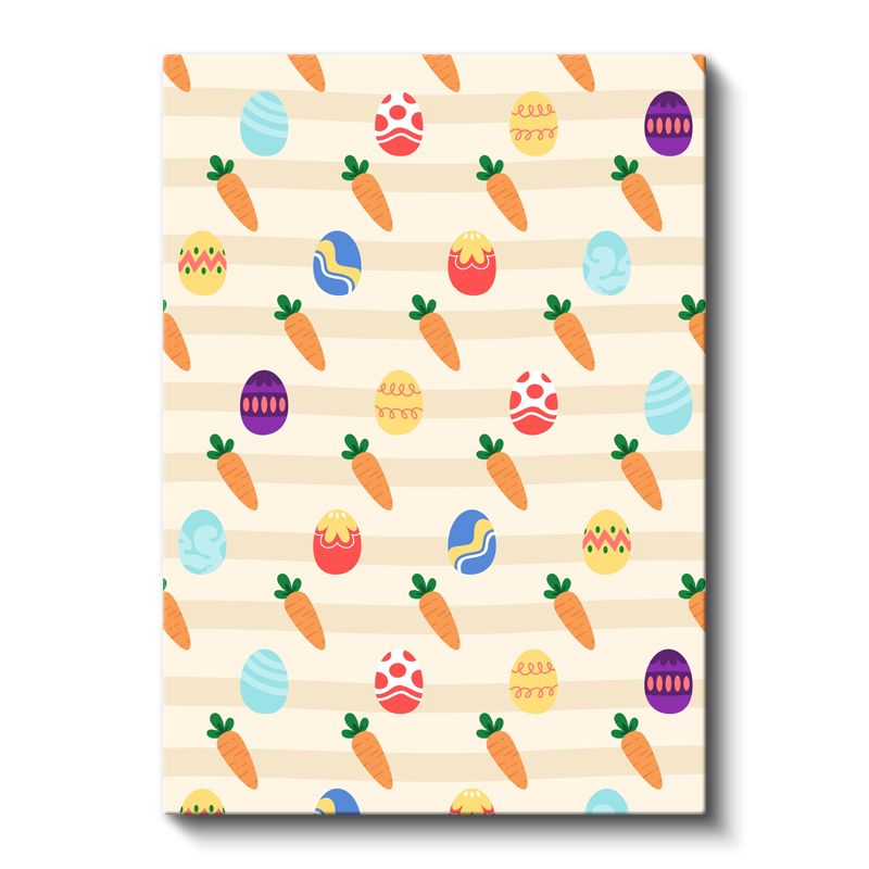 Havuç ve Yumurtalar - Paskalya Zamanı Kanvas Tablo