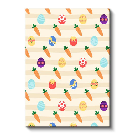 Havuç ve Yumurtalar - Paskalya Zamanı Kanvas Tablo