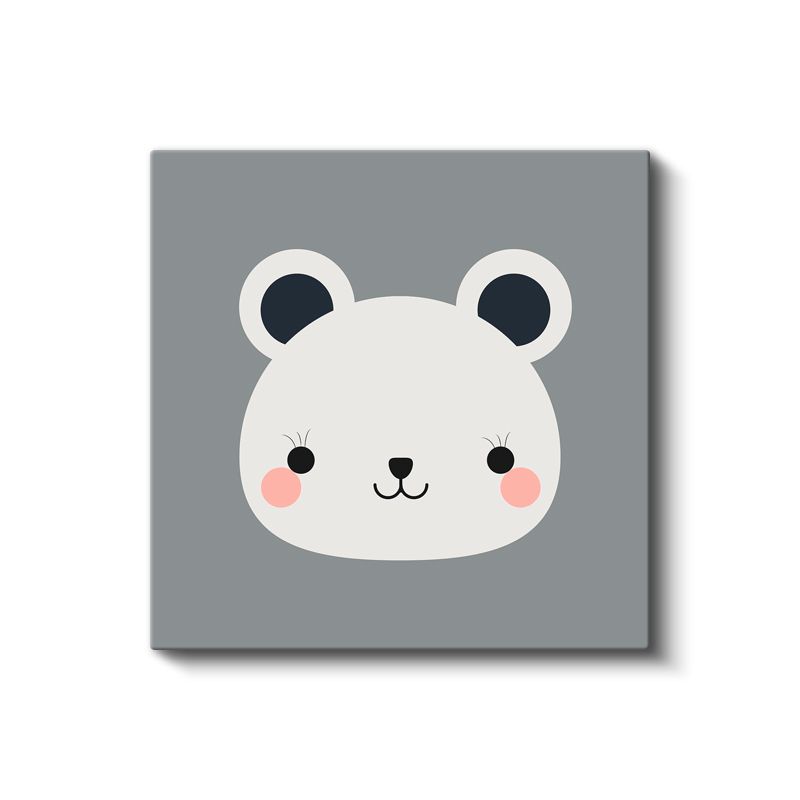 Sevimli Ayıcık - Minimalist Dostumuz Kanvas Tablo